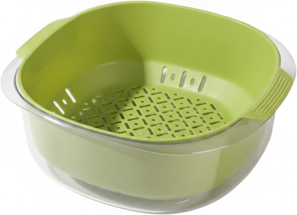 Double-Layer PET Plastic Dry-Wet Separation Basket