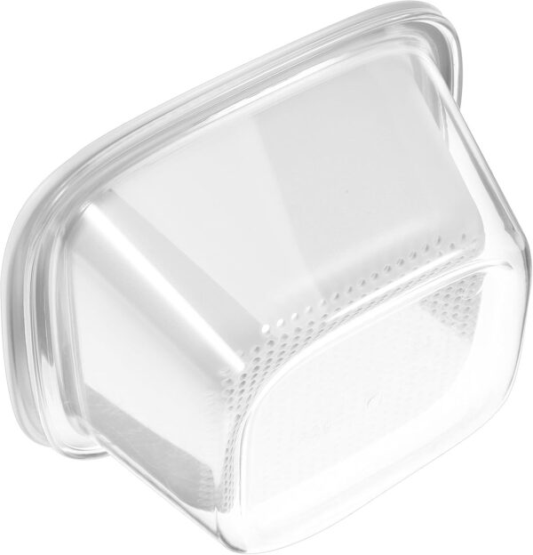 Double-Layer Plastic White Filter Basket Set