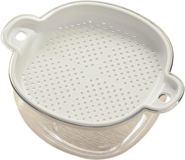 Double-Layer Plastic Over-Sink Storage Colander Basket