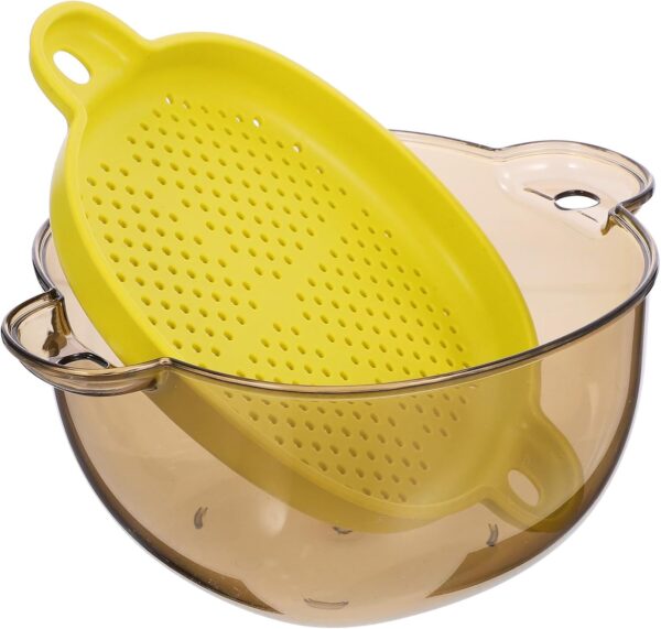 Double-Layer Plastic Reusable Strainer with Holes