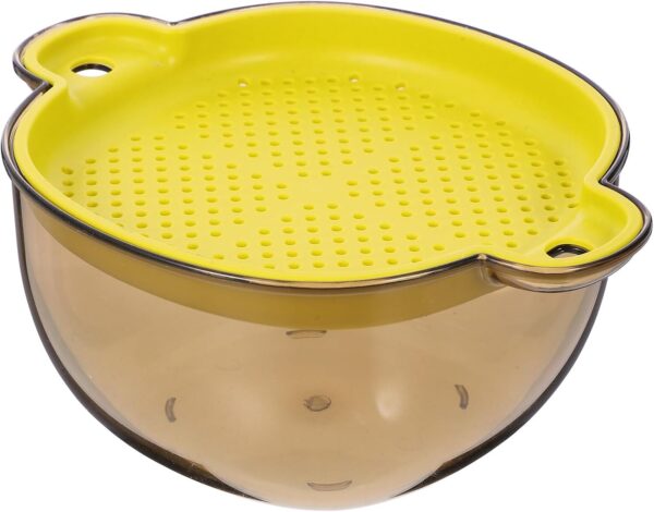 Double-Layer Plastic Over-Sink Drain Colander Bowl