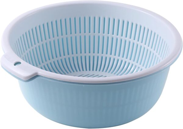 Double-Layer Plastic Thickened Small Drainer Basket